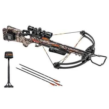 Wicked Ridge by TenPoint Invader G3 Crossbow Package with 3x Multi-Line Scope, 3 Carbon Arrows, and Quiver