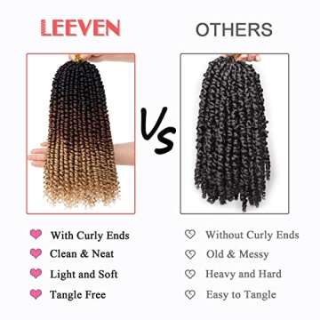 Leeven 10 Inch Pre-twisted Passion Twist Crochet Hair