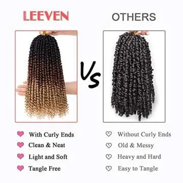 Leeven 10 Inch Pre-twisted Passion Twist Crochet Hair