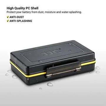 Camera Battery and SD Card Case,Water-Resistant & Shockproof,Camera Battery Holder Storage for Canon LP-E6 Nikon EN-EL15 Sony NP-FZ100 Fujifilm NP-W126S and More