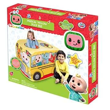 CoComelon Musical Yellow School Bus Play Tent for Kids