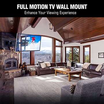 FORGING MOUNT Long Extension TV Mount, Heavy Duty Dual Arm Full Motion TV Wall Mount Bracket with 43 inch Long Arm,Fits 50 to 90 Inch LCD, OLED 4K Flat/Curve TVs, Holds up to 165 lbs,VESA800x400mm