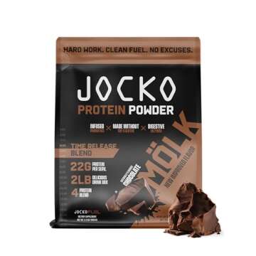 Jocko Fuel Protein 2 Pack Bundle - Jocko Mölk Chocolate + Vanilla (2 Flavors) (2lb Each)