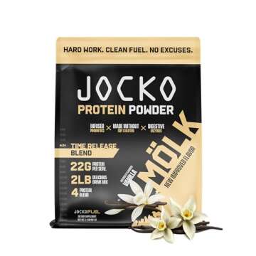 Jocko Fuel Protein 2 Pack Bundle - Jocko Mölk Chocolate + Vanilla (2 Flavors) (2lb Each)