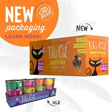Tiki Cat Grill Wet Cat Food, Variety Pack, 2.8 oz. Cans (12 Count)