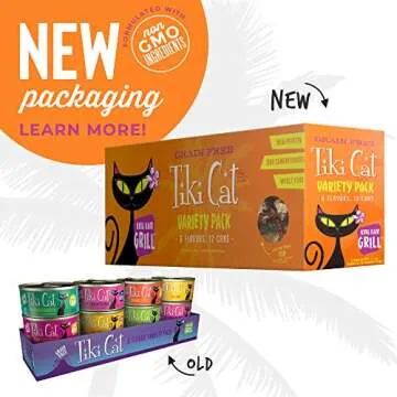 Tiki Cat Grill Wet Cat Food, Variety Pack, 2.8 oz. Cans (12 Count)