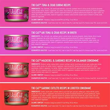 Tiki Cat Grill Wet Cat Food, Variety Pack, 2.8 oz. Cans (12 Count)