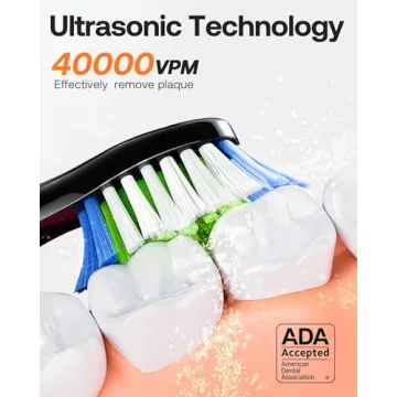 Bitvae Electric Toothbrush for Adults - 5 Modes, 8 Heads, 60-Day Life