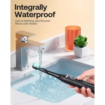 Bitvae Electric Toothbrush for Adults - 5 Modes, 8 Heads, 60-Day Life