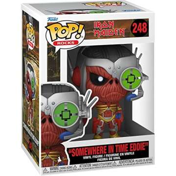 POP Iron [Maiden] Eddie - Somewhere in Time Funko Vinyl Figure (Bundled with Compatible Box Protecto...