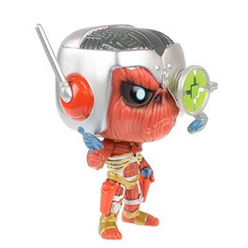 POP Iron [Maiden] Eddie - Somewhere in Time Funko Vinyl Figure (Bundled with Compatible Box Protector Case), Multicolored, 3.75 inches