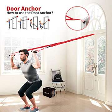 Polygon Resistance Bands Set, Upgraded Resistance Tubes with Anti-Snap Heavy Duty Protective Nylon Sleeves, 11 Pieces Include 5 Stackable Exercise Bands, Door Anchors, Legs Ankle Straps, Foam Handles