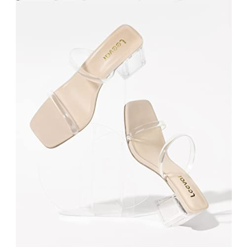 Trendy Leevar Square Toe Heeled Sandals for Women
