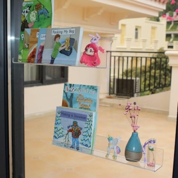 Evron Acrylic Floating Shelves for Kids Books & Decor