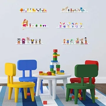 Evron Acrylic Floating Shelves for Kids Books & Decor