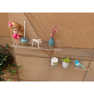 Evron Acrylic Floating Shelves for Kids Books & Decor