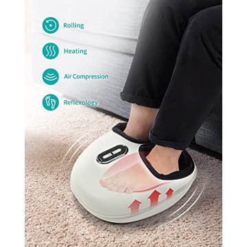 Nekteck Shiatsu Foot Massager with Soothing Heat and Therapy