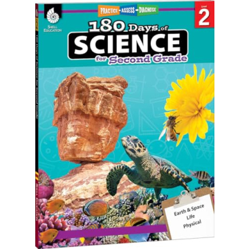 180 Days Science, Earth and Space Science Workbook for 2nd Grade Learning