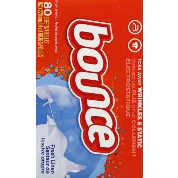 Bounce Dryer Sheets - Fresh Linen - 80 ct for Soft Laundry