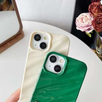 iPhone 15 Water Ripple Pattern Phone Case - Stylish Protection