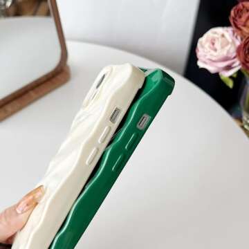 iPhone 15 Water Ripple Pattern Phone Case - Stylish Protection