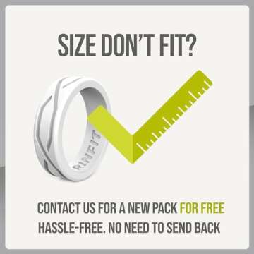 Rinfit Men's Silicone Rings - Durable Rubber Wedding Band, 9mm Wide, Ideal for Sports