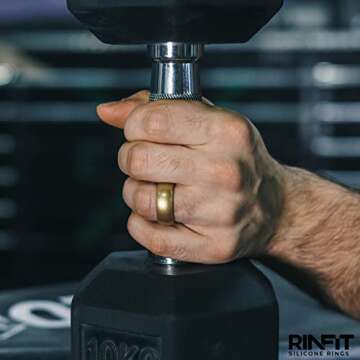 Rinfit Silicone Wedding Bands for Active Lifestyles