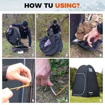 KingCamp Oversize Outdoor Shower Tents for Camping Dressing Room Portable Shelter Changing Room Shower Privacy Shelter Single/Double Shower Tent