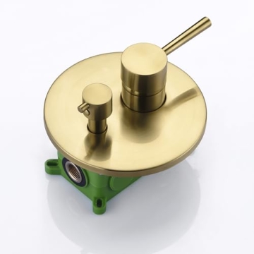 Sumerain Brushed Gold Shower System High-Pressure 8" Rain Head