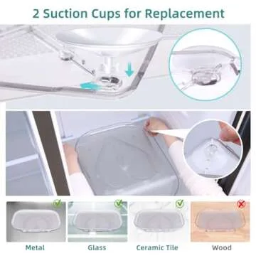 Lazy Susan Turntable Organizers for Refrigerator, 16.14''x12'' Clear Fridge Organizers and Storage for Fridge Cabinet Pantry Countertop Kitchen Elechomes Condiment Organizer, Rectangle, Gift to Mother