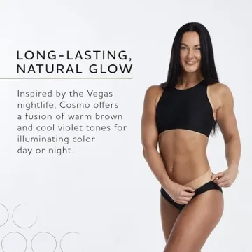 Norvell Spray Tan Solution, Cosmo, Blend of Warm Brown & Cool Violet-Brown Undertones, 8 fl. oz. - Long-Lasting, Handheld Self-Tanning Spray with Tomato Seed Extract, Aloe Leaf