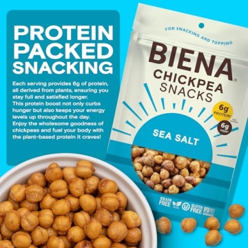Crunchy Sea Salt Roasted Chickpeas - Nutritious Snack