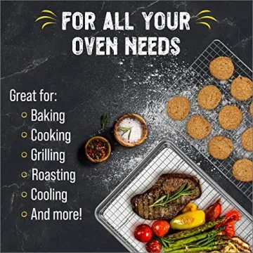 Stainless Steel Baking Sheet Set with Cooling Rack