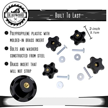 DCT 5 Star Knobs Kit for Woodworking Projects