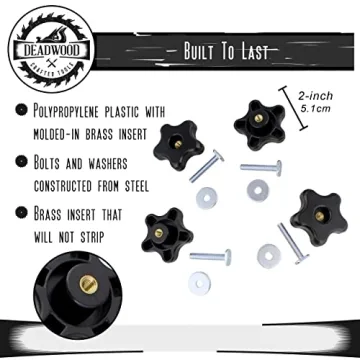 DCT 5 Star Knobs Kit for Woodworking Projects