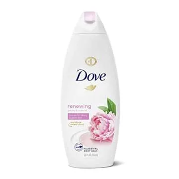 Dove Body Wash 100% Gentle Cleansers, Sulfate Free Peony and Rose Oil Effectively Washes Away Bacter...