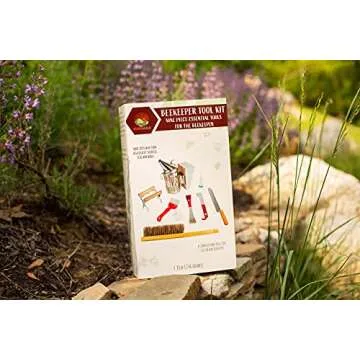 SunVara Bee Keeping Starter Kit Beekeeping Supplies, Bee Keeping Supplies-All Beekeeping Tools Bee Supplies and Equipment, Honey Bee Hive Starter Kit Tools Beekeeping Bee Smoker for Beekeeping