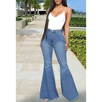 CutieLove Bell Bottom Flare Jeans for Trendy Women