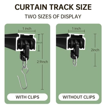 Heavy-Duty Ceiling Curtain Tracks for Home and Office