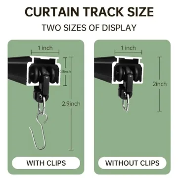 Heavy-Duty Ceiling Curtain Tracks for Home and Office