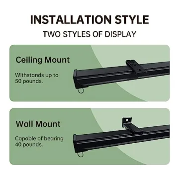 Heavy-Duty Ceiling Curtain Tracks for Home and Office