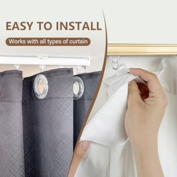 Heavy-Duty Ceiling Curtain Tracks for Home and Office