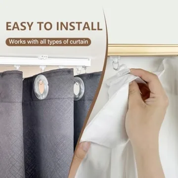 Heavy-Duty Ceiling Curtain Tracks for Home and Office