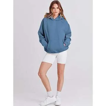 ANRABESS Women’s Cozy Oversized Fleece Hoodie