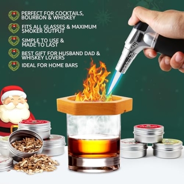 Whiskey Cocktail Smoker Kit - Perfect Mens Gifts for Christmas