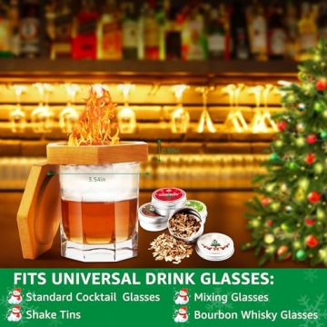 Whiskey Cocktail Smoker Kit - Perfect Mens Gifts for Christmas