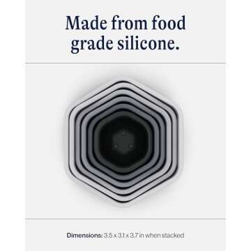 Lalo Stacking Cups - Safe Bath Toy for Kids, Easy Clean