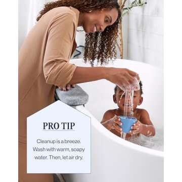 Lalo Stacking Cups - Safe Bath Toy for Kids, Easy Clean