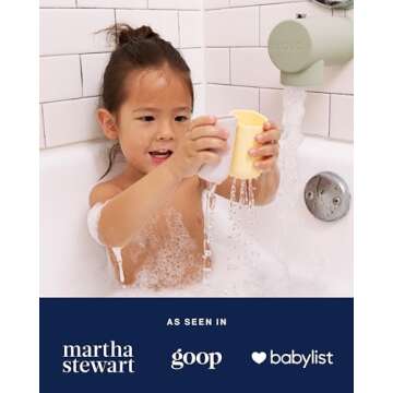 Lalo Stacking Cups - Safe Bath Toy for Kids, Easy Clean