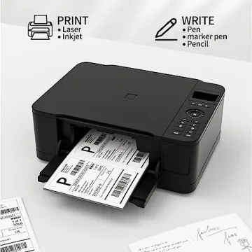 Coopaty Half Sheet Shipping Labels - 200 Durable Labels